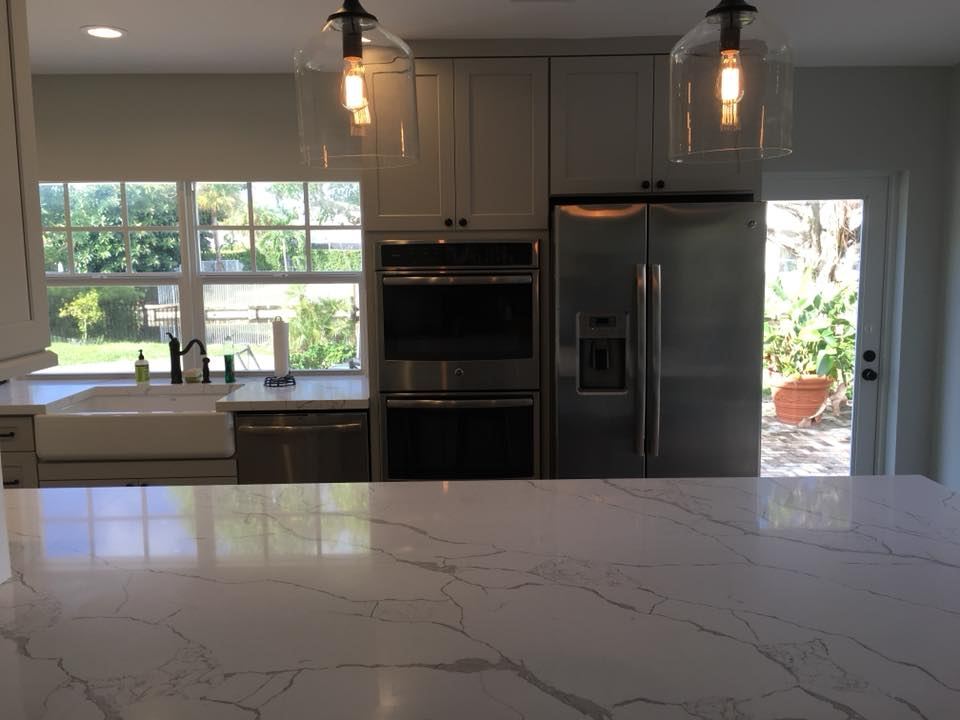 Modern Kitchen with Waterfall Island — photo 3